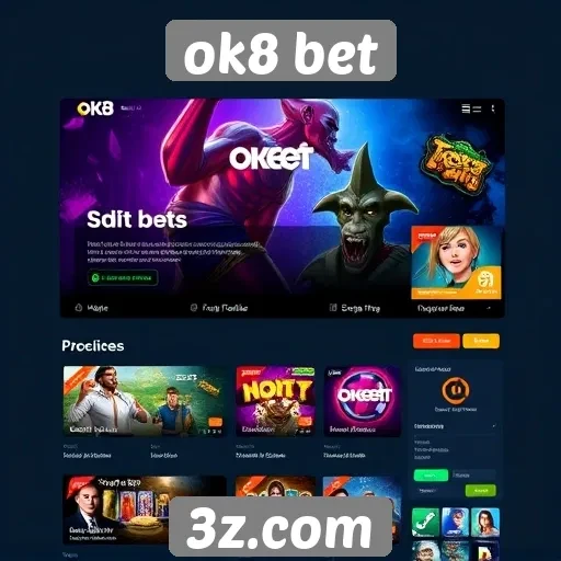 Análise da interface do usuário do site ok8 bet